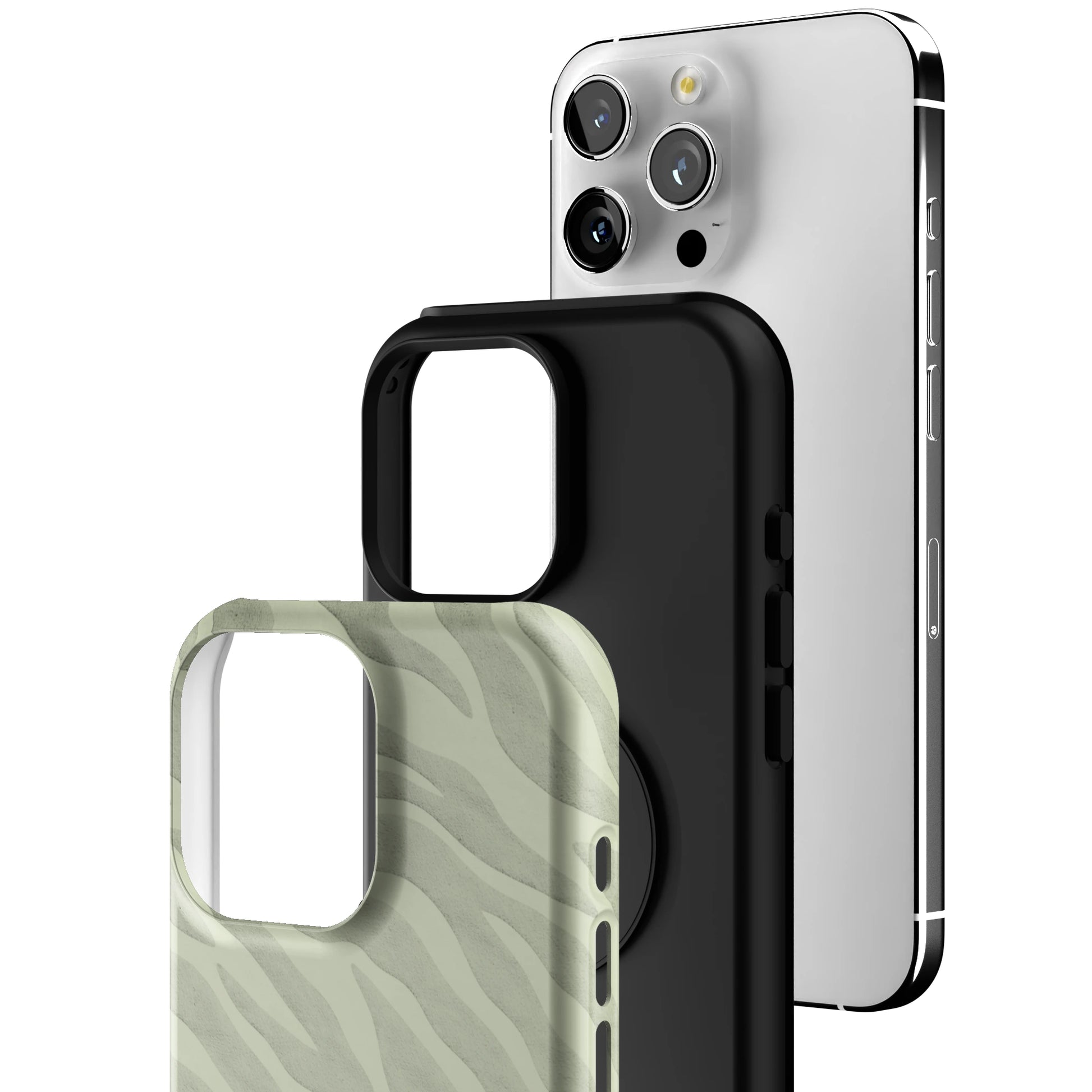Sage Zebra iPhone Case gallery - Iphone_16_Pro_Max_3