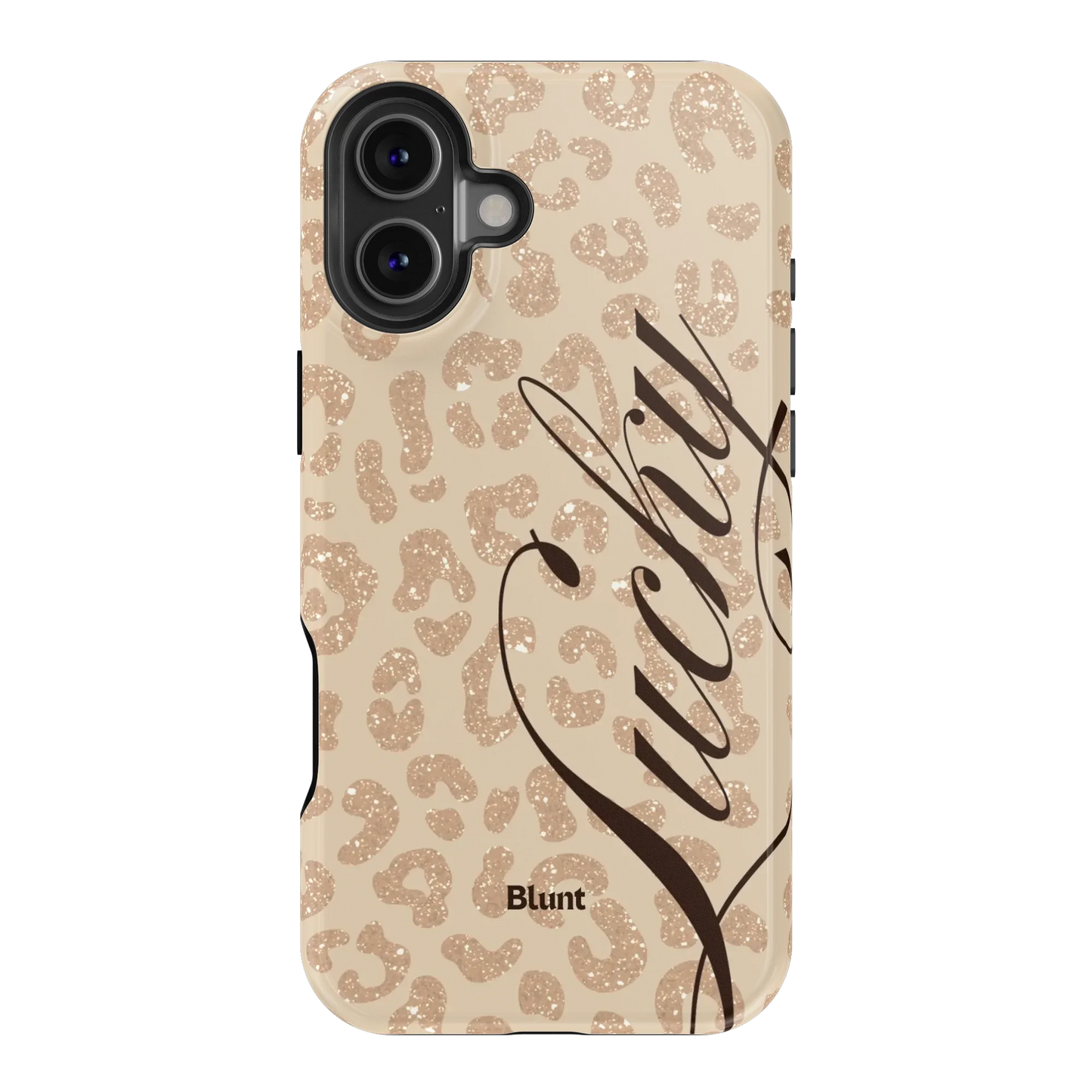 Cream Cheetah Lucky iPhone Case