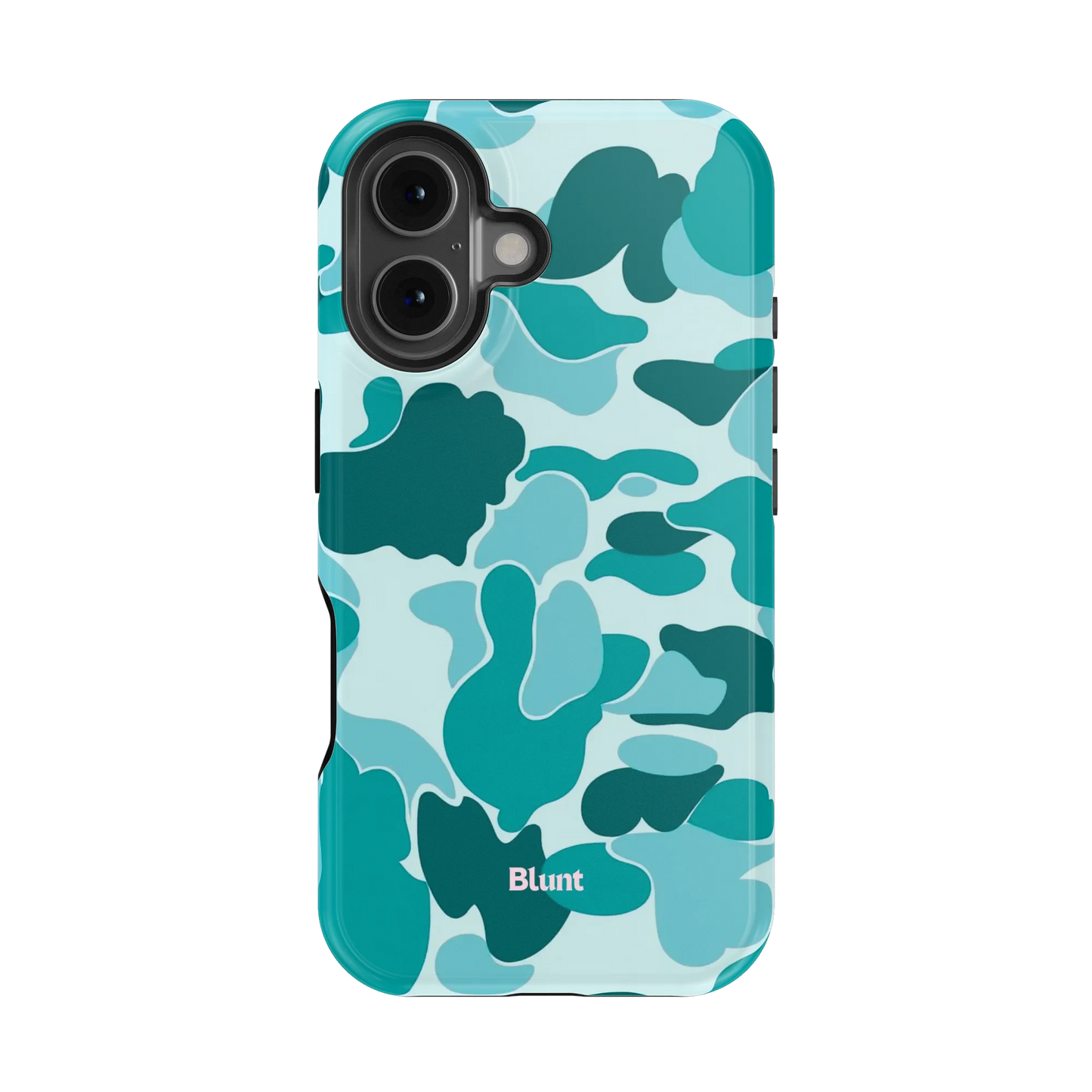 Aqua Camo iPhone Case