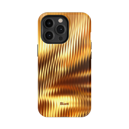 Golden Ripple iPhone Case