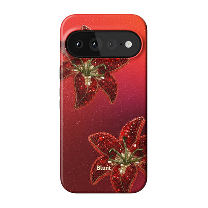 Scarlet Petals Pixel Case - Blunt Cases