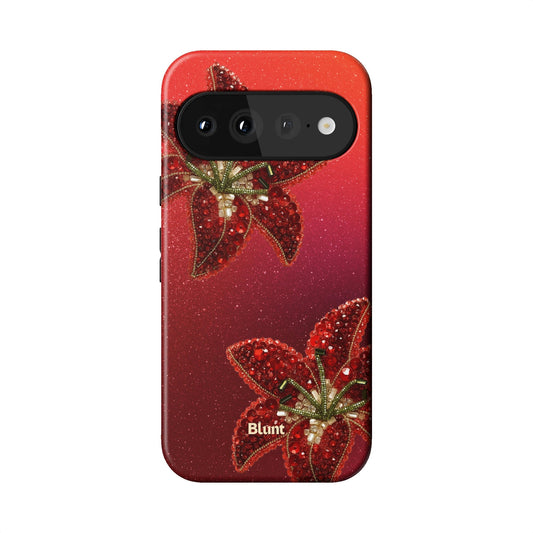 Scarlet Petals Pixel Case - Blunt Cases