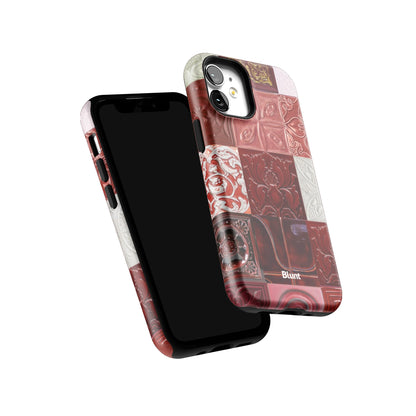 Checkered-Rouge-iphone-case-iPhone 12 Mini-5