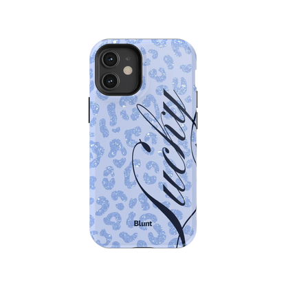Blue Cheetah Lucky iPhone Case