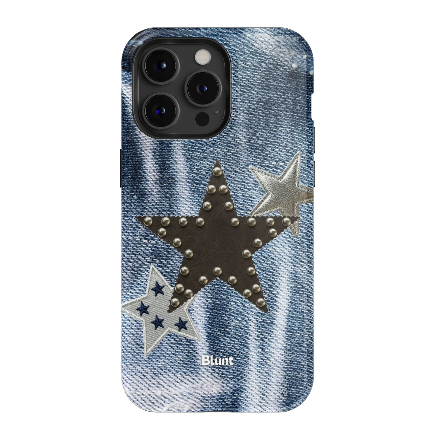Denim Starstud iPhone Case