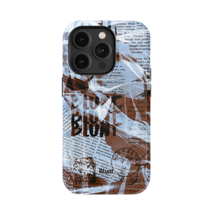 Blue Love Letter iPhone Case