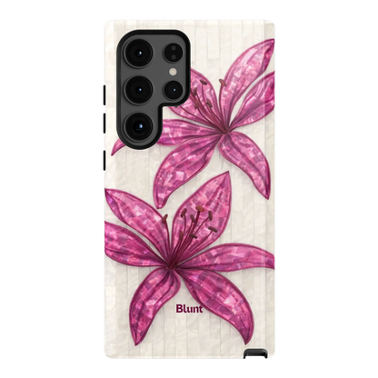 Purple-Floral-Luster-samsung-case-S24 Ultra-1