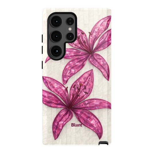 Purple-Floral-Luster-samsung-case-S24 Ultra-1