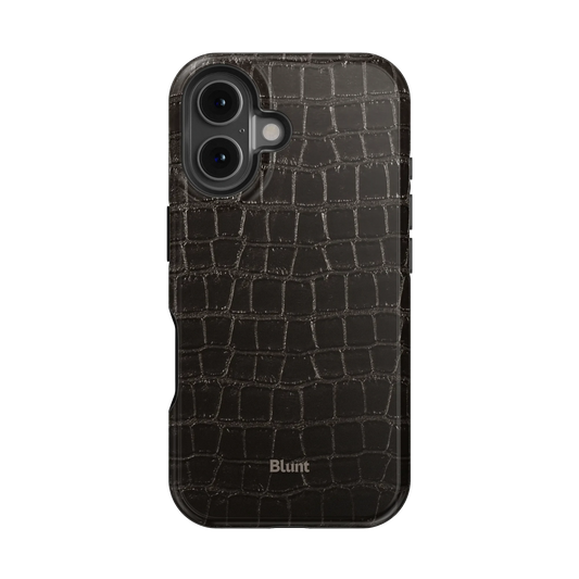 Onyx Croc iPhone Case
