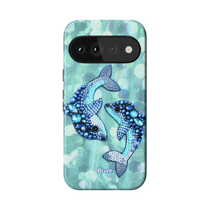 Sequin Fins Pixel Case - Blunt Cases