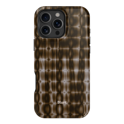Brown Ripple iPhone Case