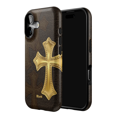 Gold Cross iPhone Case