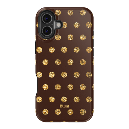 Gold Polka iPhone Case