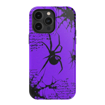 Violet Script iPhone Case