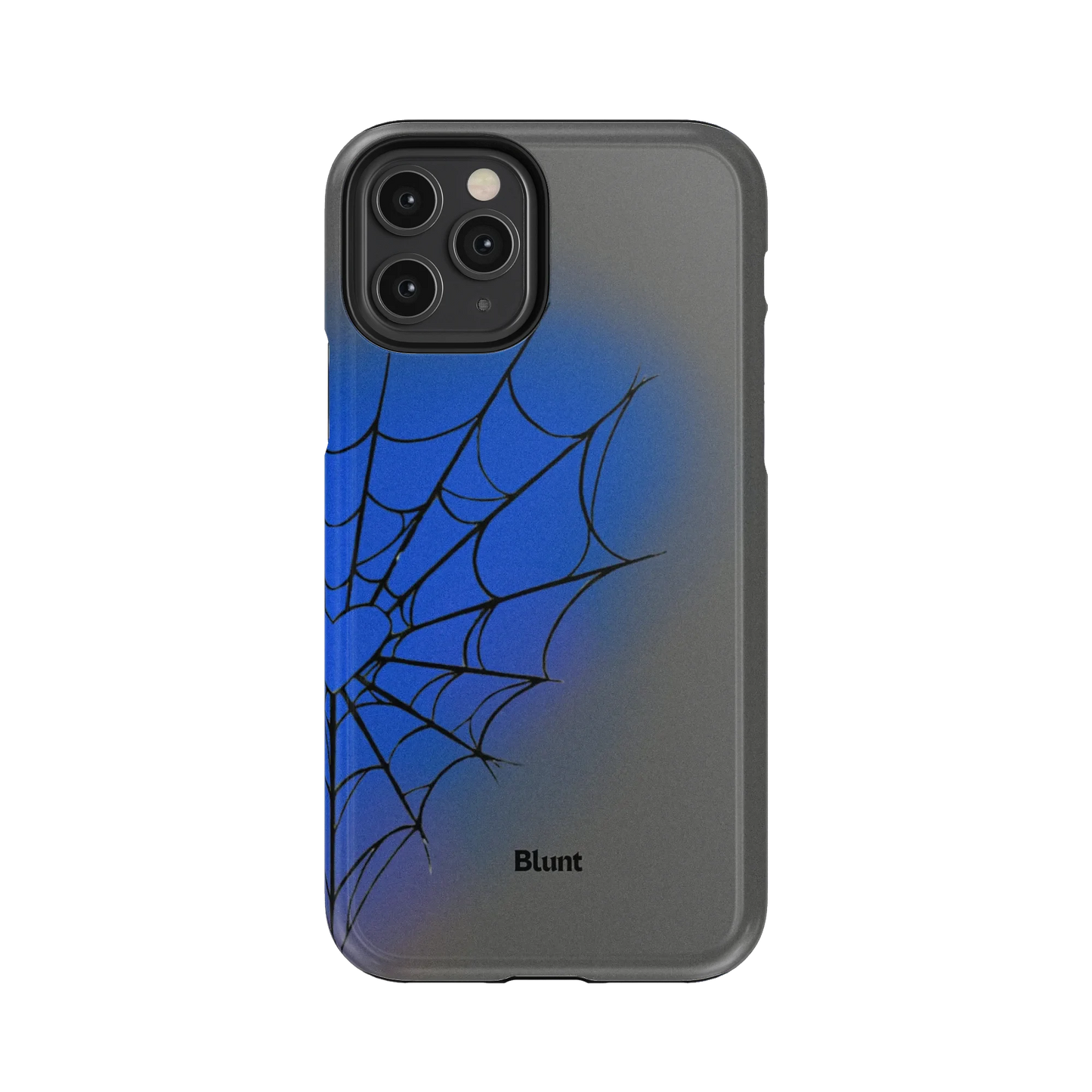 Grey Blue Web iPhone Case