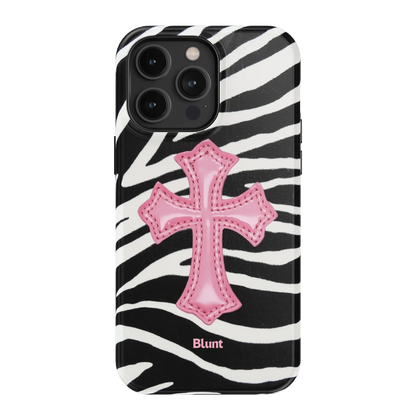 Zebra Halo iPhone Case