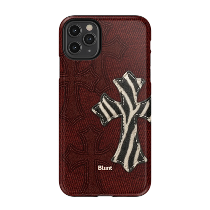 Zebrascale Cross iPhone Case