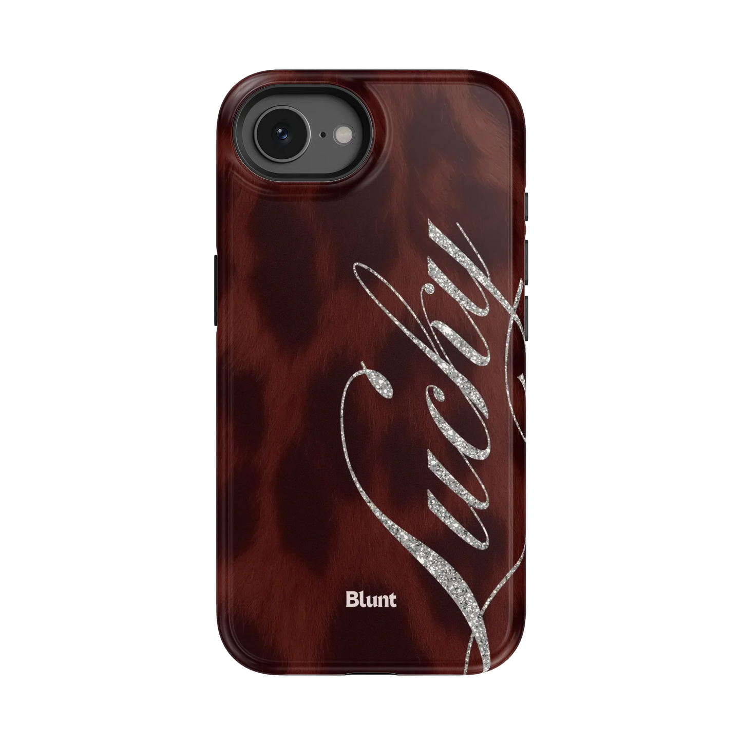 Brown Cheetah Lucky iPhone Case