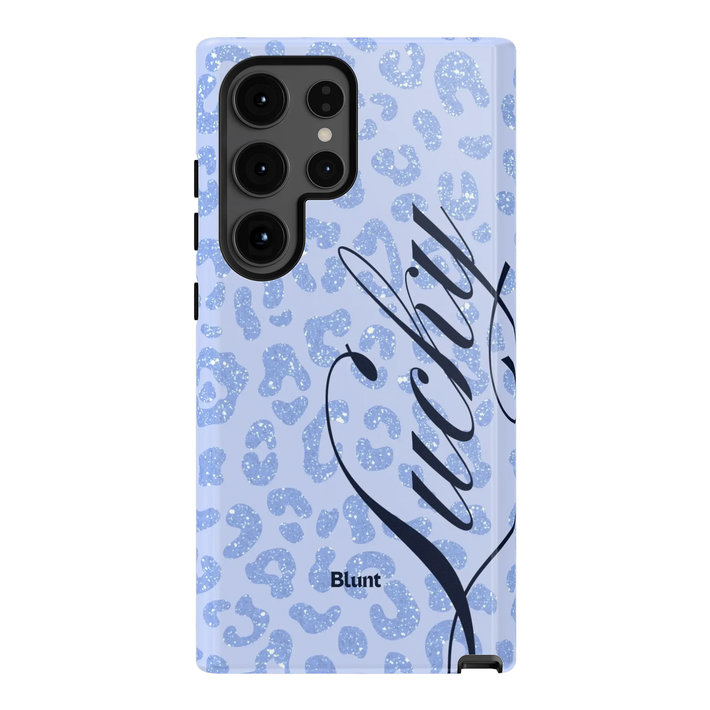 Blue Cheetah Lucky Samsung Case