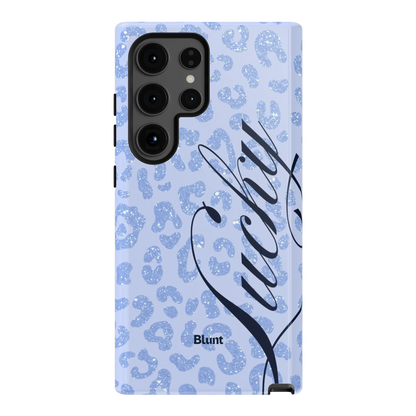 Blue Cheetah Lucky Samsung Case