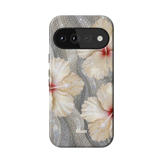 Silver Fleur Pixel Case - Blunt Cases