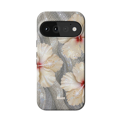 Silver Fleur Pixel Case - Blunt Cases