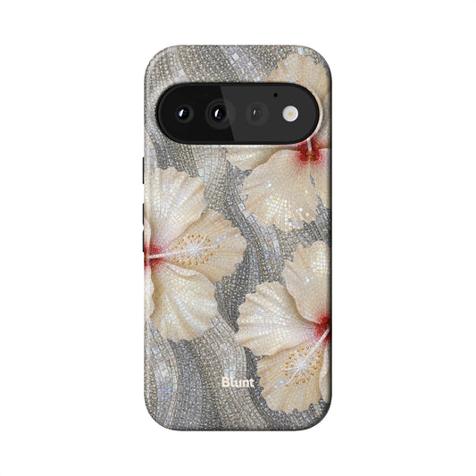 Silver Fleur Pixel Case - Blunt Cases