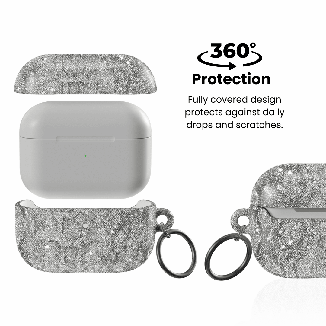 Silver Python AirPod Case - Blunt Cases