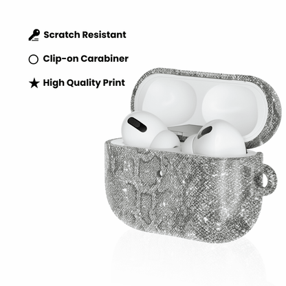 Silver Python AirPod Case - Blunt Cases