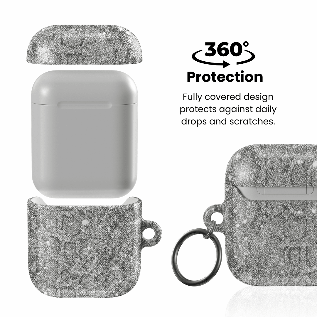 Silver Python AirPod Case - Blunt Cases