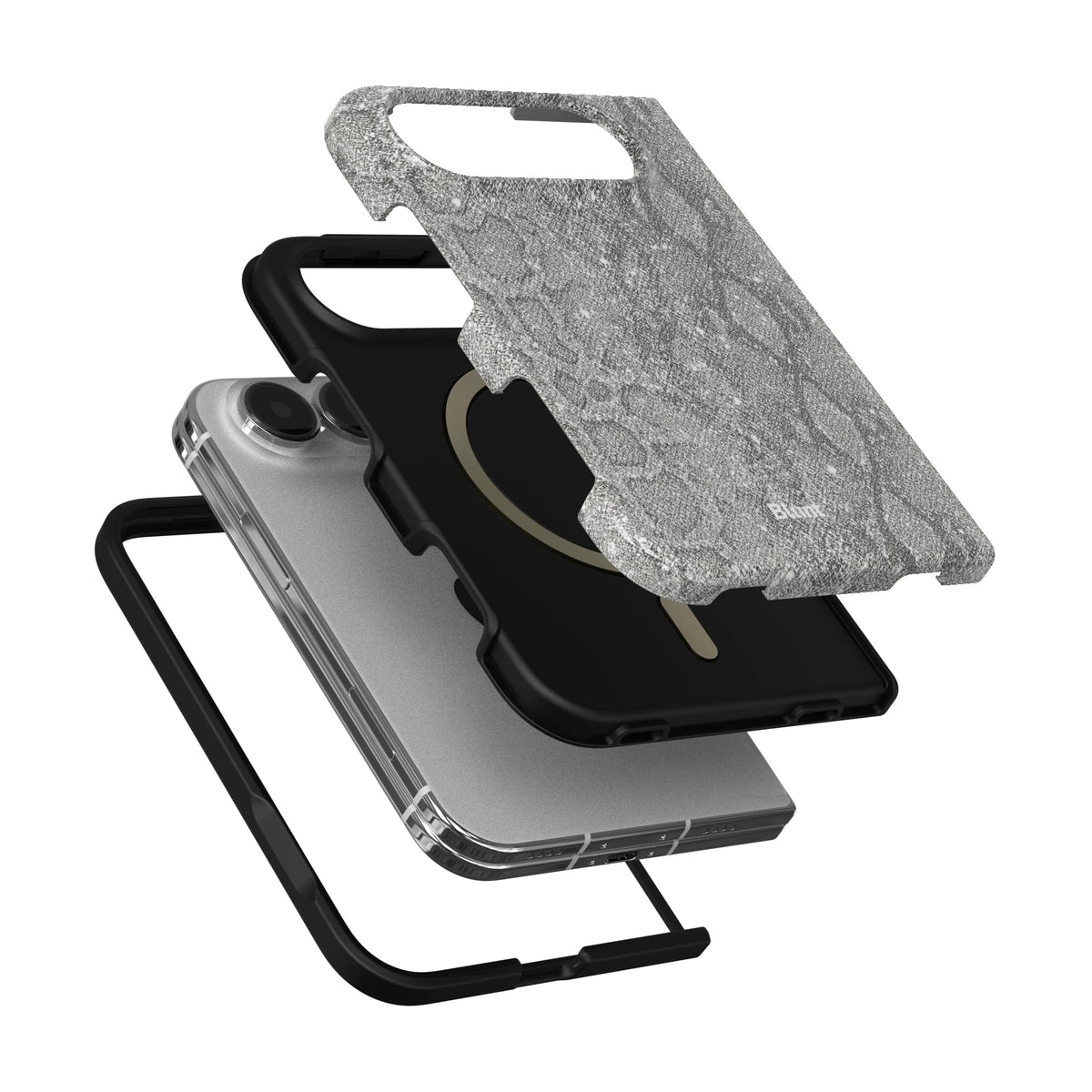silver-python-iphone-case iPhone 18 Duo case, view 6