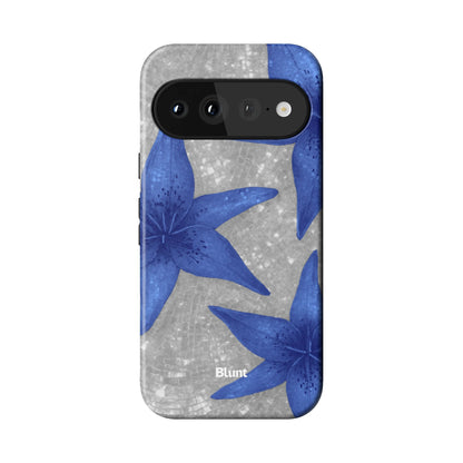 Silver Solar Lily Pixel Case - Blunt Cases
