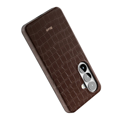 Chestnut-Croc-samsung-case-Galaxy S26-4