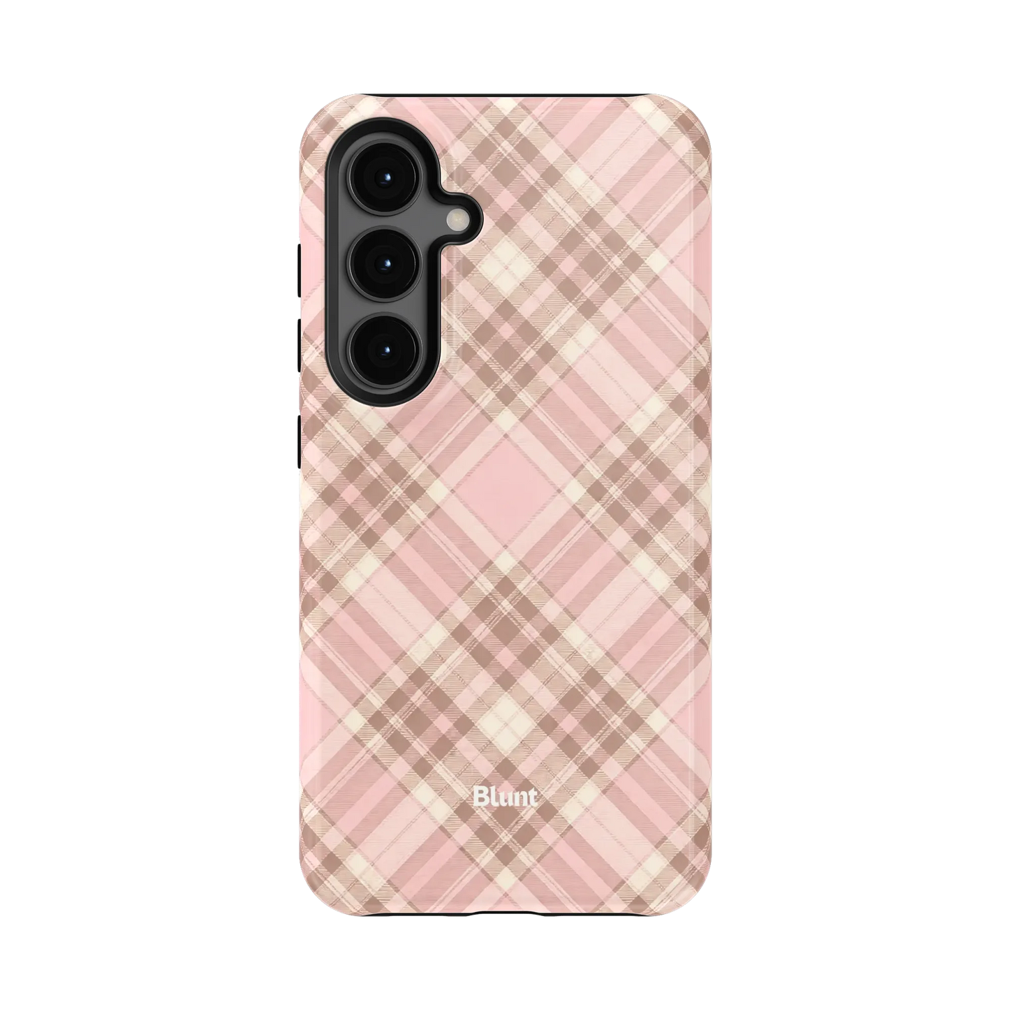Blush Plaid Samsung Case