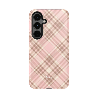Blush Plaid Samsung Case
