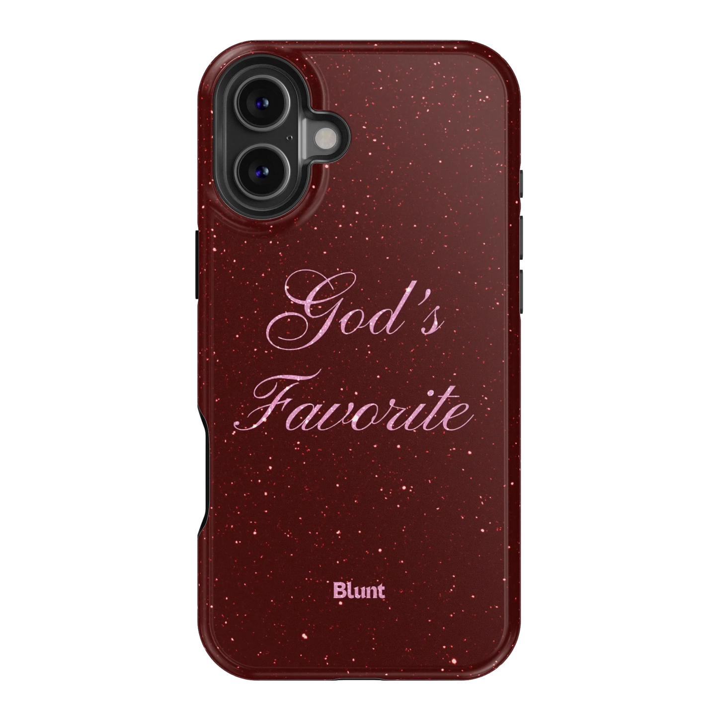 Gods Favorite Burgundy iPhone Case