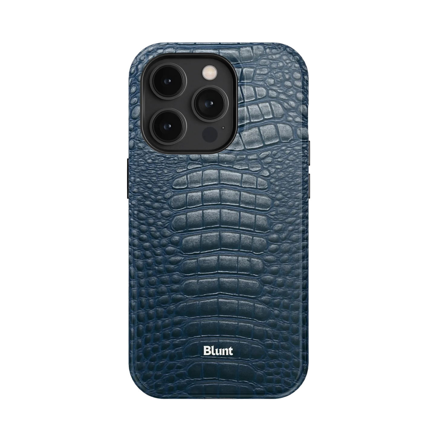 Navy Croc iPhone Case
