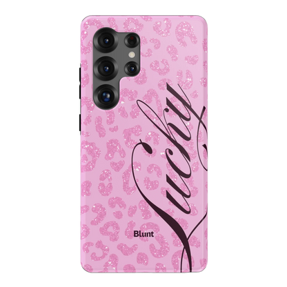 Pink Cheetah Lucky Samsung Case