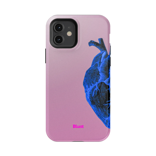 Anatomy Heart Blue iPhone Case