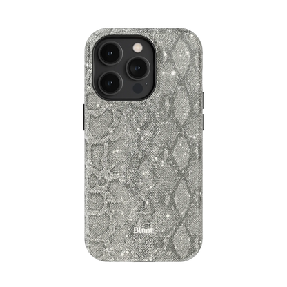 Silver Python iPhone Case