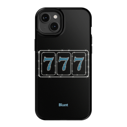 Blue Lucky 777 iPhone Case