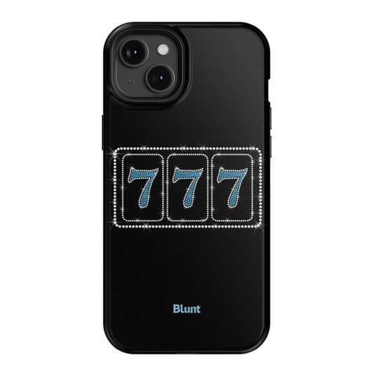 Blue Lucky 777 iPhone Case
