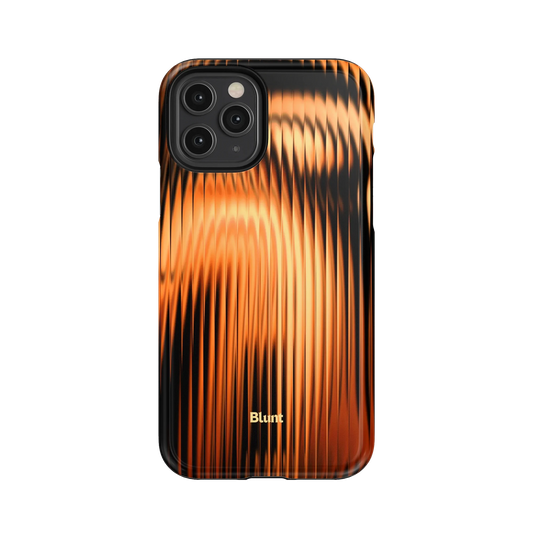 Copper Ripple iPhone Case