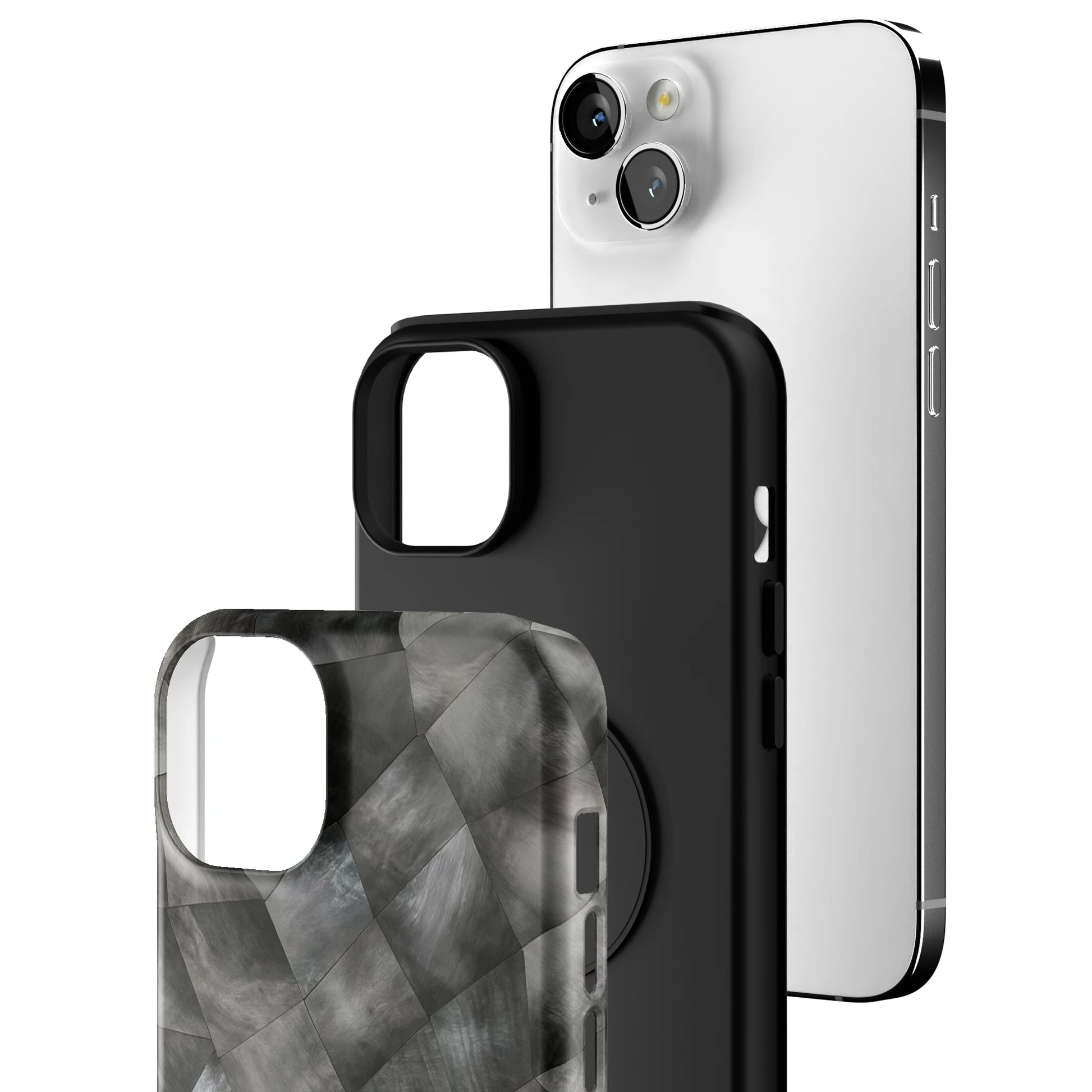 Smoke Quilt iPhone Case gallery - Iphone_14_Mini_Air_Plus_3