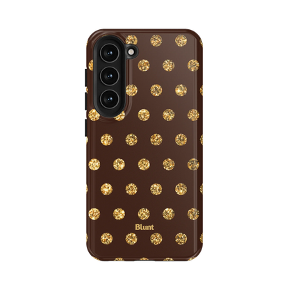 Gold Polka Samsung Case