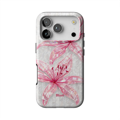 Pink-Floral-Luster-iphone-case-iPhone 17 Pro-1