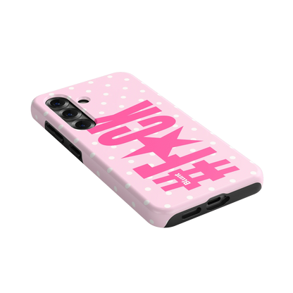 Pink Polka Riot Samsung Case