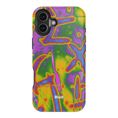 Neon Terrain iPhone Case