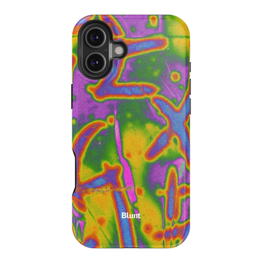 Neon Terrain iPhone Case