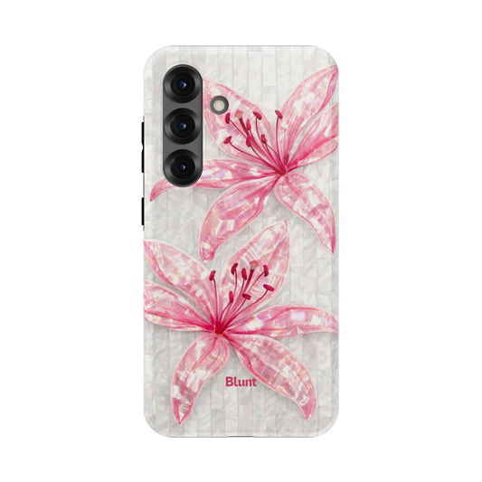 Pink-Floral-Luster-samsung-case-S25-1